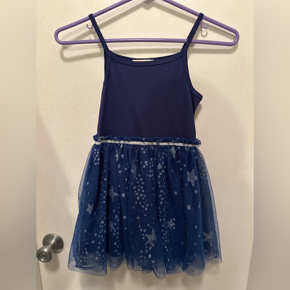 Truly Me Blue Star themed sparkling dress. Skirt is Sparkly Tulle SZ 6